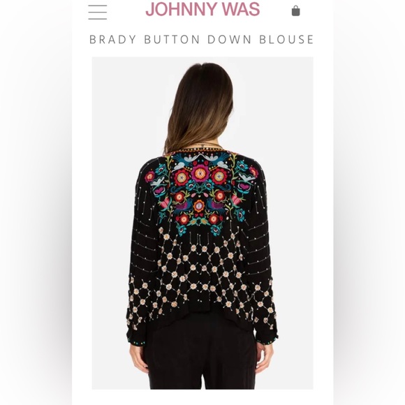 Johnny Was NWOT Brady Button Down Size S but will fit L/XL - Picture 9 of 9